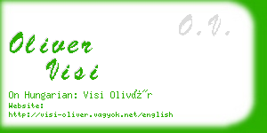 oliver visi business card